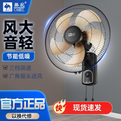 包郵駱駝電風扇掛壁扇壁扇牆壁扇16寸18寸搖頭輕音大風量遙控壁扇