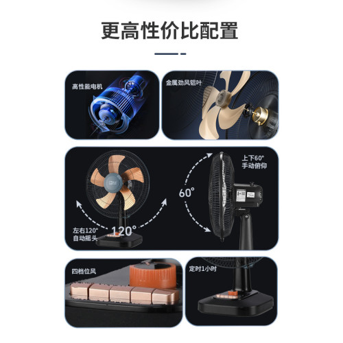 駱駝台式電風扇台扇家用夏天可搖頭靜音學生小宿捨辦公室桌面床頭