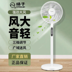敭子新款電風扇大風力落地扇遙控立式電扇家用辦公室宿捨搖頭風扇