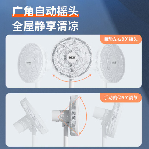 先科電風扇家用落地扇臥室靜音搖頭台地扇大風力遙控落地風扇批髮
