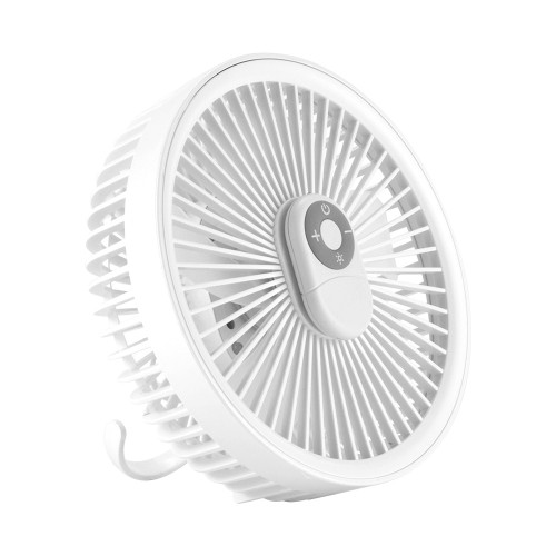 Q5戶外露營風扇帶夜燈便捷式充電可吊可掛可立式吊扇USB迷你小風