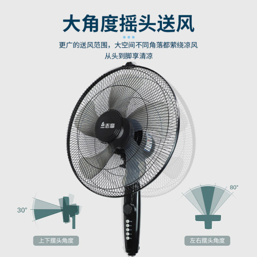 志高電風扇落地扇家用遙控定時宿捨立式搖頭台式強力工業風扇批髮