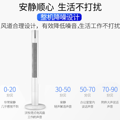 新款塔扇電風扇家用落地扇搖頭大廈扇無葉風扇立式遙控風扇代髮