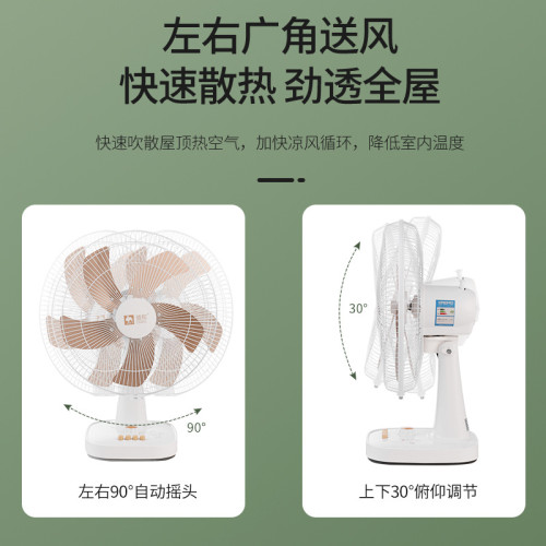 駱駝電風扇台式家用16寸台扇省電宿捨學生辦公室超強風力定時搖頭