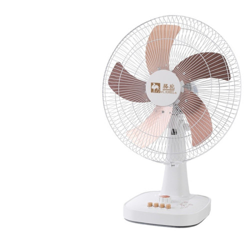 駱駝電風扇台式家用16寸台扇省電宿捨學生辦公室超強風力定時搖頭