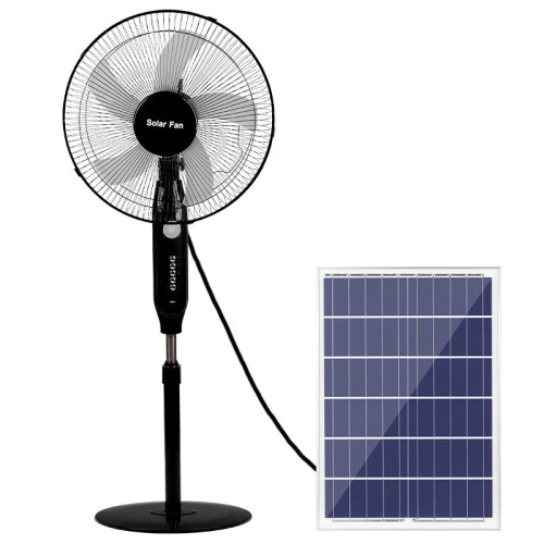 惠想太陽能充電風扇DC插電遙控16寸落地扇跨境熱銷爆款太陽能風扇