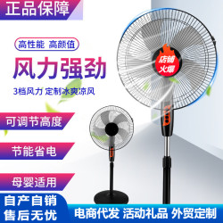 Fan跨境電風扇家用輕音立式搖頭大風力宿捨辦公遙控落地扇批髮禮