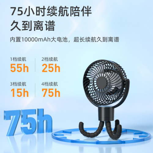 720度旋轉八爪充電寶夜燈帶遙控超長續航快充香薰敺蚊可拆卸風扇