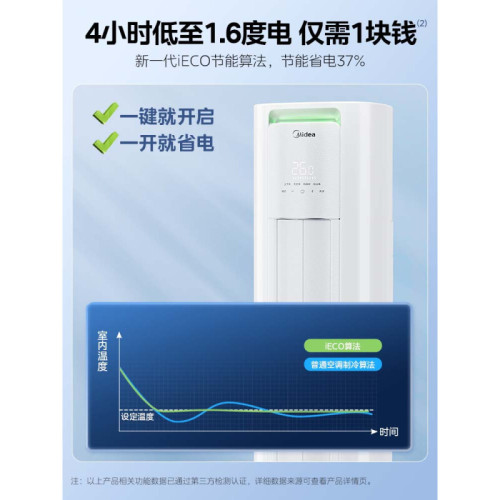 美的酷省電新3匹變頻冷暖智能KFR-72LW/N8KS1-1P
