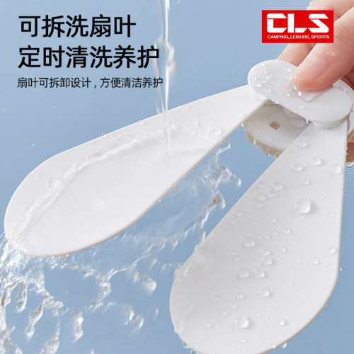 戶外露營風扇便攜可懸掛吊扇天幕帳篷USB遙控電風扇LED照明營地燈