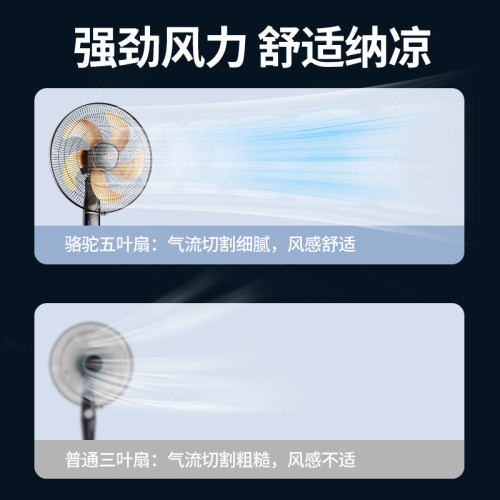 駱駝電風扇落地扇家用宿捨遙控台立式升降扇學生靜音落地批髮包郵