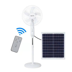 廠家直銷 太陽能電風扇16寸大風力可插充電無刷台式立式9V落地扇