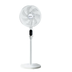 辦公家用電風扇靜音臥室通用立式小型台式搖頭智能語音落地扇循環