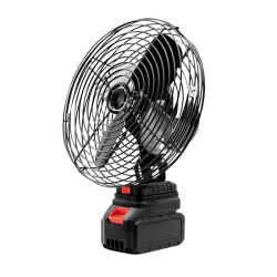 便攜式鋰電池電風扇大風力風扇家用戶外露營垂釣風扇台式小型風扇