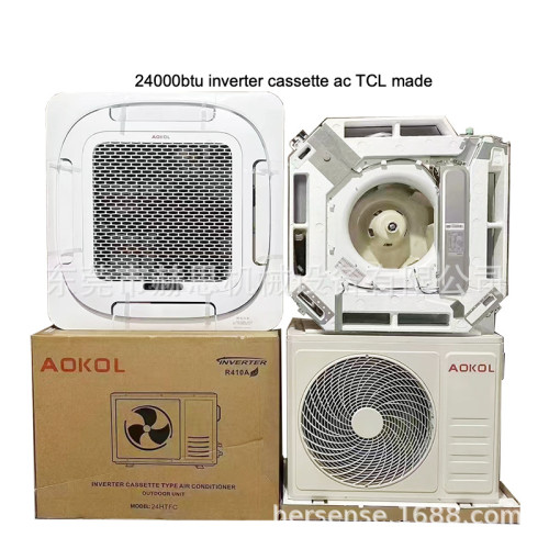 Cassette AirConditioner批髮外貿空調英文AOKOL變頻冷暖24000BTU