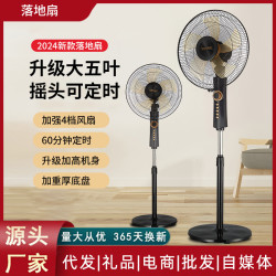鑽石新款定時落地扇家用多檔搖頭16寸電風扇禮品變頻