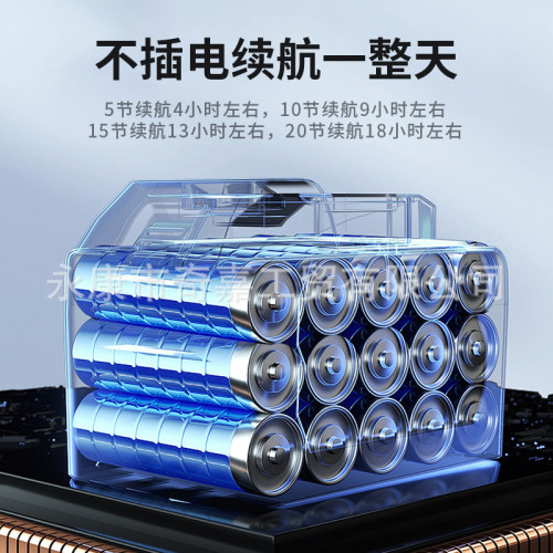 戶外鋰電風扇無線可搖頭露營長續航可拆卸純銅電機大風力充電風扇