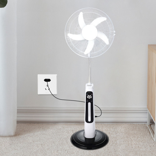 18icchse停電應急遙控solar electric fan充電帶燈18寸太陽能風扇