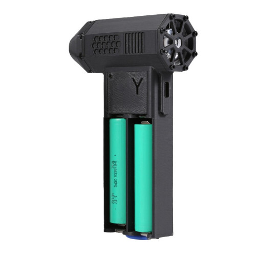 可換電池暴力風扇帶充電寶功能手持渦輪風扇大功率吹風機吹塵器