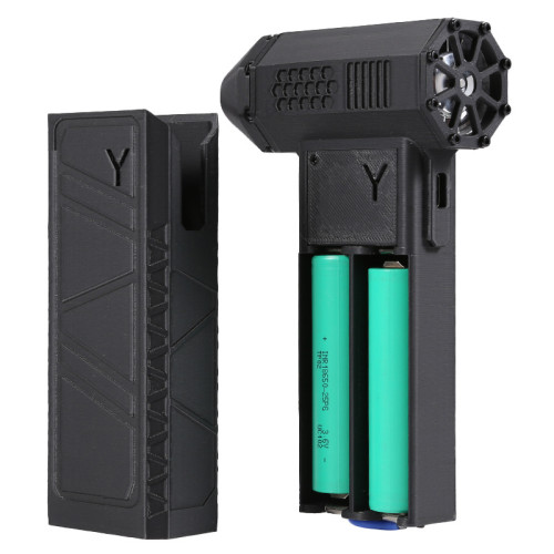 可換電池暴力風扇帶充電寶功能手持渦輪風扇大功率吹風機吹塵器