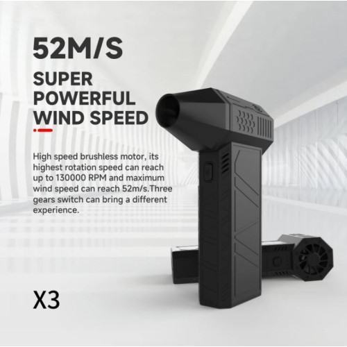 颶風俠X3暴力渦輪風扇13萬轉無刷電機工業吹塵風扇Turbo Violent