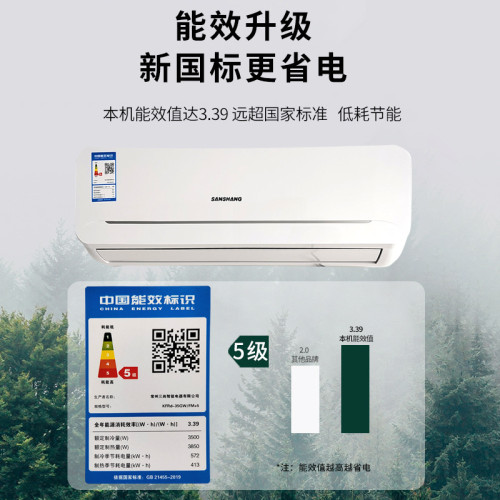 Shinco新科三尚家用空調掛機2匹冷暖兩用變頻空調三級節能靜音