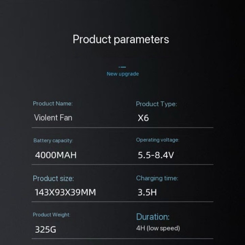 X6跨境新款暴力渦輪風扇高速颶風迷你便攜風扇戶外手持暴力吹風機