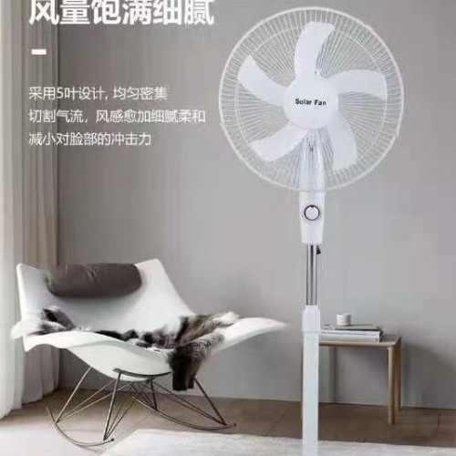 外貿款熱銷款太陽能風扇16寸戶外露營風扇可充電落地扇耐久續航