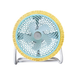 新款led太陽能充電風扇燈家用戶外露營照明風扇大風力趴地扇批髮