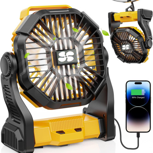 便攜式戶外露營燈戶外風扇 冷風機應急充電寶usb充電風扇超長續航