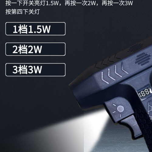 新款暴力渦輪風扇露營助燃除塵吹雪帶燈便攜式吹塵器車載吹風機