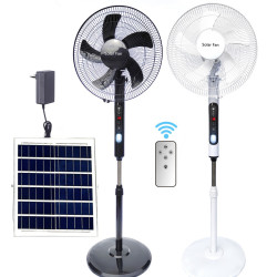 16寸Solar Fan太陽能落地大風力充電風扇家用戶外露營立式