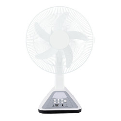 solarfan16寸三合一台扇帶大容量電池照明遙控ACDC充電太陽能風扇