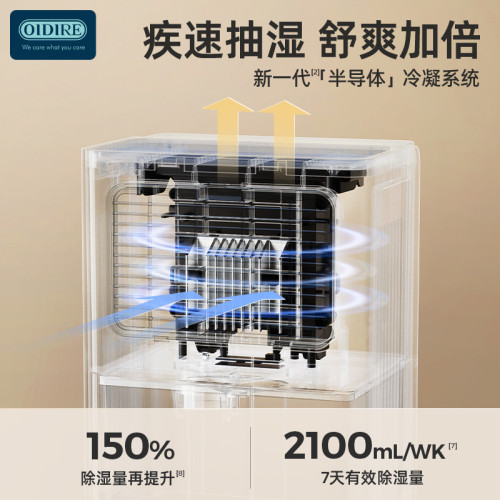 OIDIRE除溼機家用靜音臥室抽溼機淨化空氣除溼器去溼除潮溼大容量