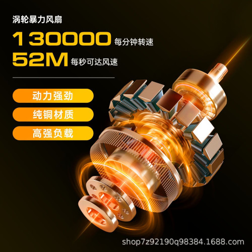 暴力風扇13萬高速渦輪吹塵器2025新手持大風力戶外露營吹