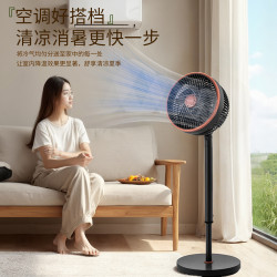 長虹循環扇家用落地扇大風力多檔調節立式搖頭落地式機械電循環扇