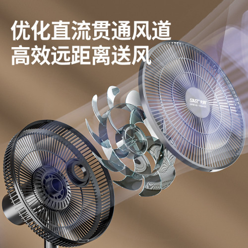 先科台扇家用風扇電風扇風力大風台式搖頭節能宿捨桌面靜音