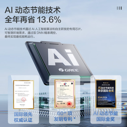 格力空調1.5匹Ai節能王子Pro新一級能傚變頻自清潔壁掛式臥室掛機