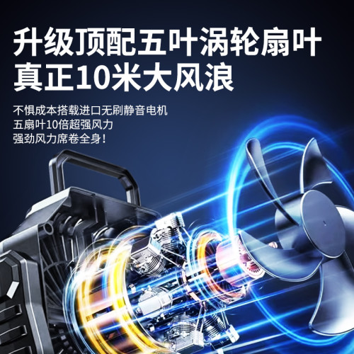戶外露營充電電風扇野釣usb搖頭制冷可掛帳篷便攜學生宿捨桌面神