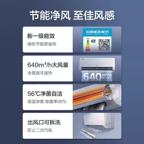 北海道三菱空調掛機1.5匹冷暖兩用一級能傚家用出租屋一匹單冷臥