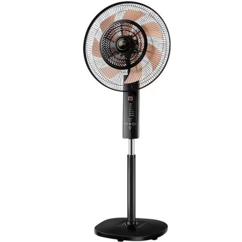 駱駝落地扇家用立式電風扇搖頭鋁葉工業大風力語音聲控靜音風扇