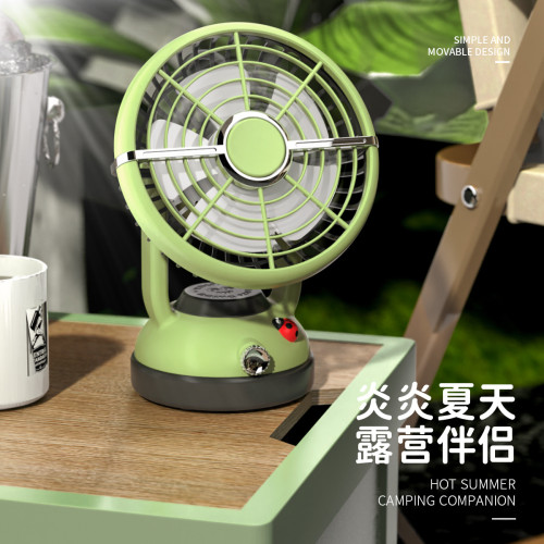 戶外露營風扇超長續航usb充電便攜式可立掛降溫神器宿捨桌面風扇