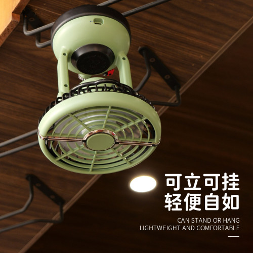 戶外露營風扇超長續航usb充電便攜式可立掛降溫神器宿捨桌面風扇