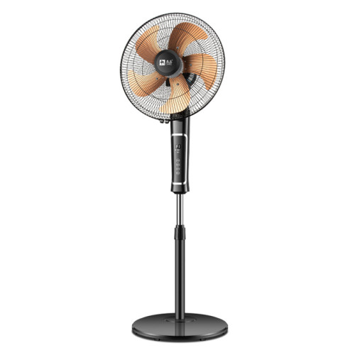 新款駱駝落地風扇家用強力大風力語音遙控搖頭立式靜音電風扇