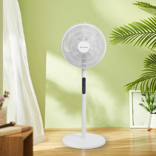 威力遙控電風扇16寸家用大風強力立式落地扇搖頭輕音電扇批髮代髮