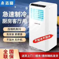 志高移動空調家用單冷暖小空調無外機兩用立式可移動空調一體機