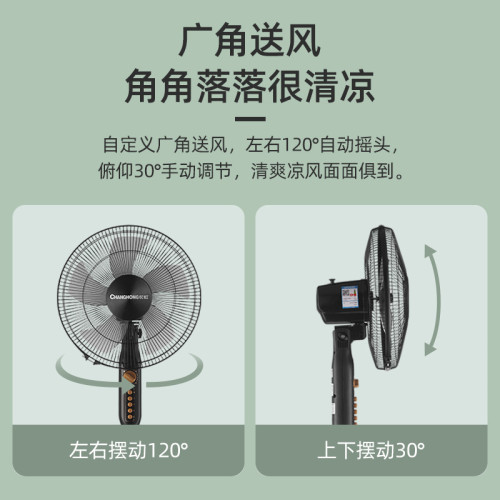 【嚴選】Changhong/長虹電風扇家用落地扇辦公搖頭立式風扇電風扇