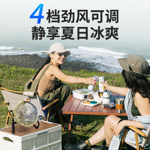 新款戶外露營風扇夜燈電風扇超長續航USB風扇便攜式敺蚊電扇跨境