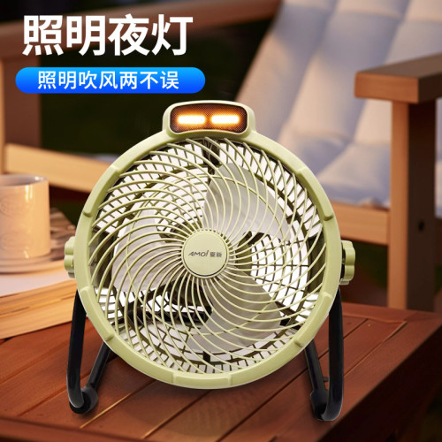 新款戶外露營風扇夜燈電風扇超長續航USB風扇便攜式敺蚊電扇跨境