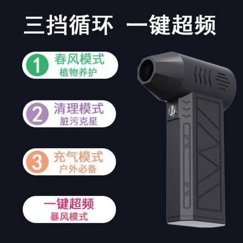 暴力渦輪風扇迷你露營戶外手持風扇13萬高速無刷高速鼓風機吹塵器